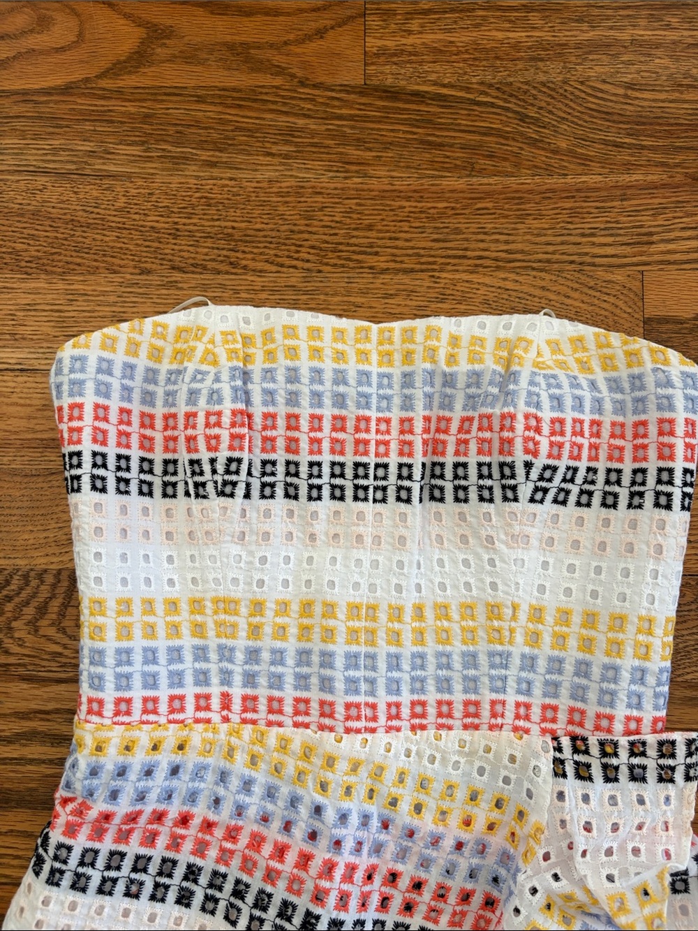 AMANDA UPRICHARD Trisha Neopolitan Stripe Eyelet S - Picture 3 of 5